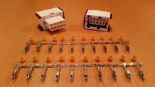 OPEL  Saab 2 St&uuml;ck  Geh&auml;usestecker 4114005 10polig mit Kontakten und Dichtungen