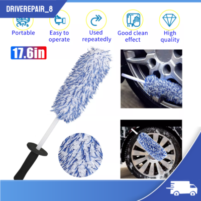 #ad 17in Car Wheel Brush Rims Tire Seat Wash Engine Cleaning Kit Auto Detailing Tool $5.80