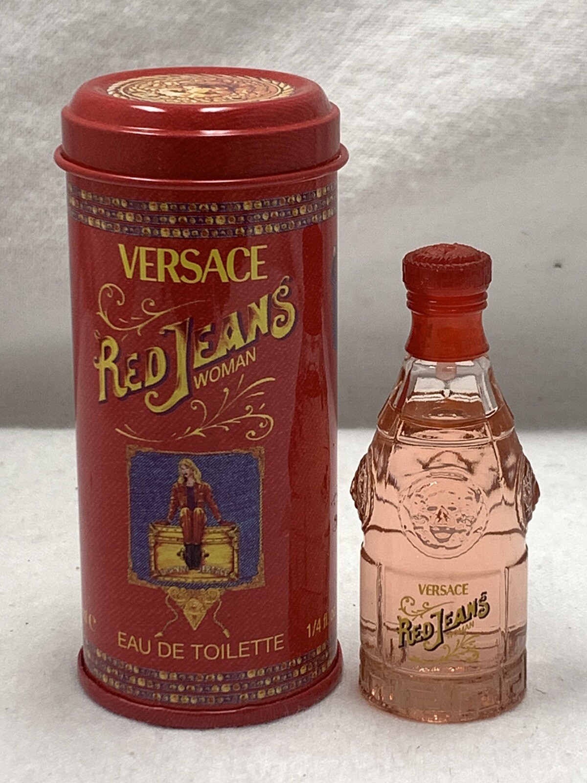 versace red jeans gift set