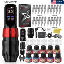 Xnet Titan Max Wireless Tattoo Machine kit Completed Coreless Motor Touchscreen