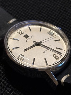 Vintage 70's ZENITH Automatic Date Watch 2572 PC RARE