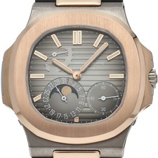 PATEK PHILIPPE Nautilus Petit Complication 5712GR-001 K18PG/K18WG/Leather me...