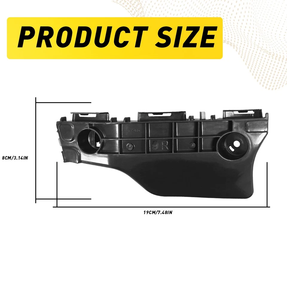 New Front Bumper Retainer Bracket Pair Set For 2012-2017 Toyota Prius C Foto 4 de 4