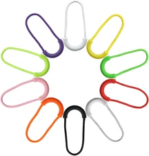 100pcs 10colors Nylon Cord Zipper Pulls U-Shape Fixer Cord Zipper Tab Replacemen