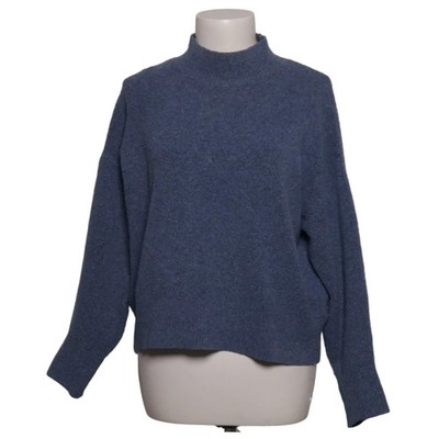 H&M, Strickpullover, Größe: M, Blau, Acryl/Elasthan/Polyamid/Wolle #6Ki