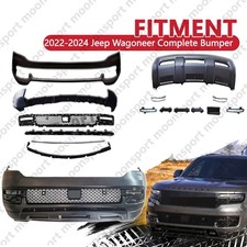 For 2022-2024 Jeep Wagoneer Front Complete Bumper Assembly With Fog Lamp