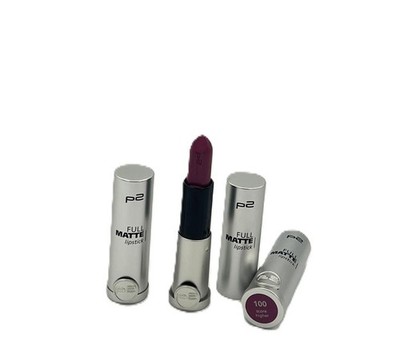 3× P2 Cosmetic Full Matte Lipstick 100 Score Higher