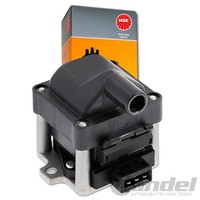 NGK ZüNdspule U1001 FüR Audi 80 100 A6 VW Golf 2 3 T4 Caddy Passat Polo Vento