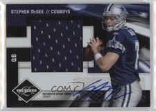 2009 Donruss Limited Rookie Jumbo Jerseys Signatures /10 Stephen McGee Auto 2d9