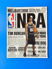 Official NBA Magazine 67-2012 Tim Duncan-Joakim Noah-David Robinson-Nick Young