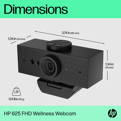HP 625 FHD Webcam for business - Afbeelding 4 van 9