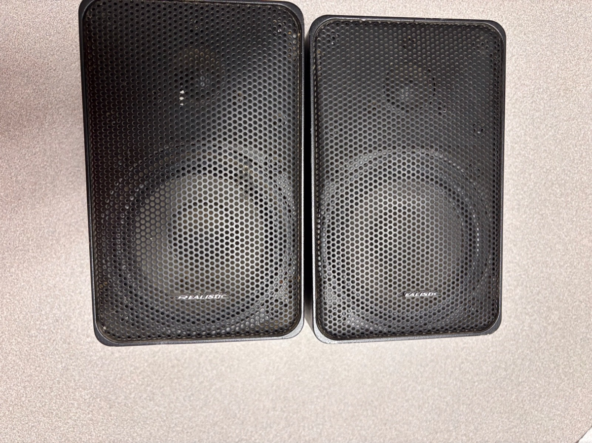Realistic Minimus 7 Bookshelf Speakers Radio Shack 40w Tested for