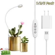 SANSI LED Grow Light for Indoor Plants Succulents Pot Clip Plant Lamp With Timer