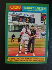 Danny Jansen 2025 Topps Heritage #6 Dark Green 2024 Record Breaker