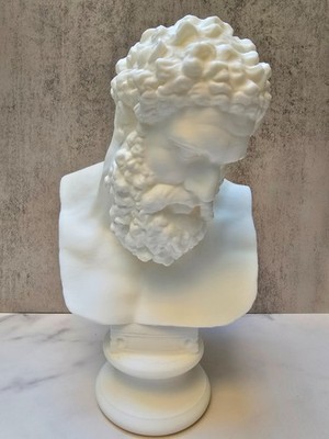 Hercules Bust Head - Greek Mythology Sculpture - 3D Printed Roman Bust - Classic