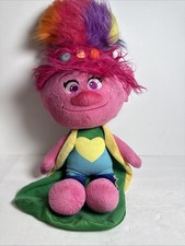 Trolls world tour poppy 20  plush doll toy w cape