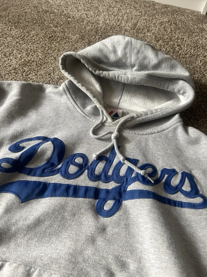 Sudadera con capucha vintage con logotipo bordado de los Dodgers de Los Ángeles talla XL Foto 2 de 4