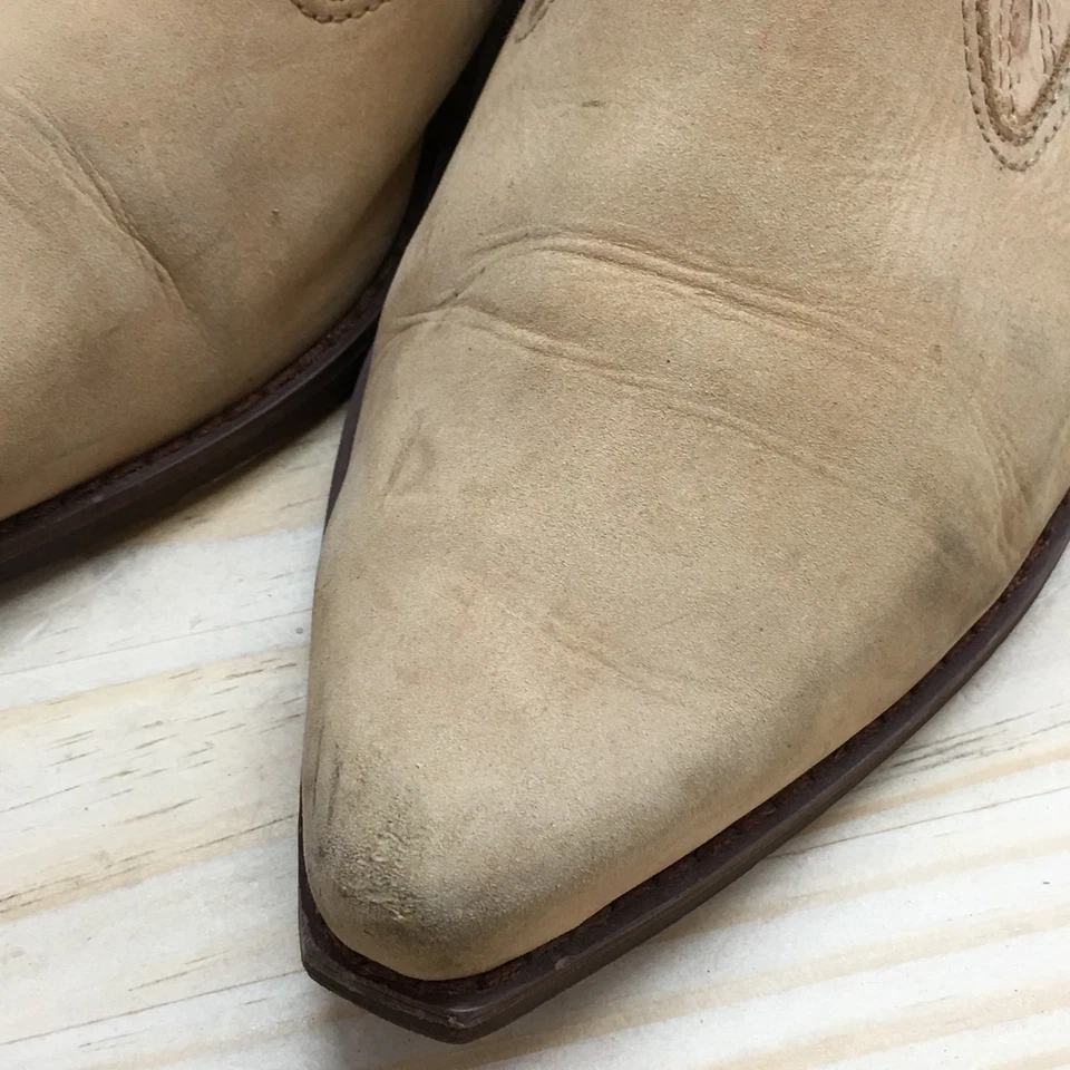 Jeffrey Campbell Boots Womens 8 M Barstow Ankle Bootie Brown Leather Pointed Toe - Image 4 of 4