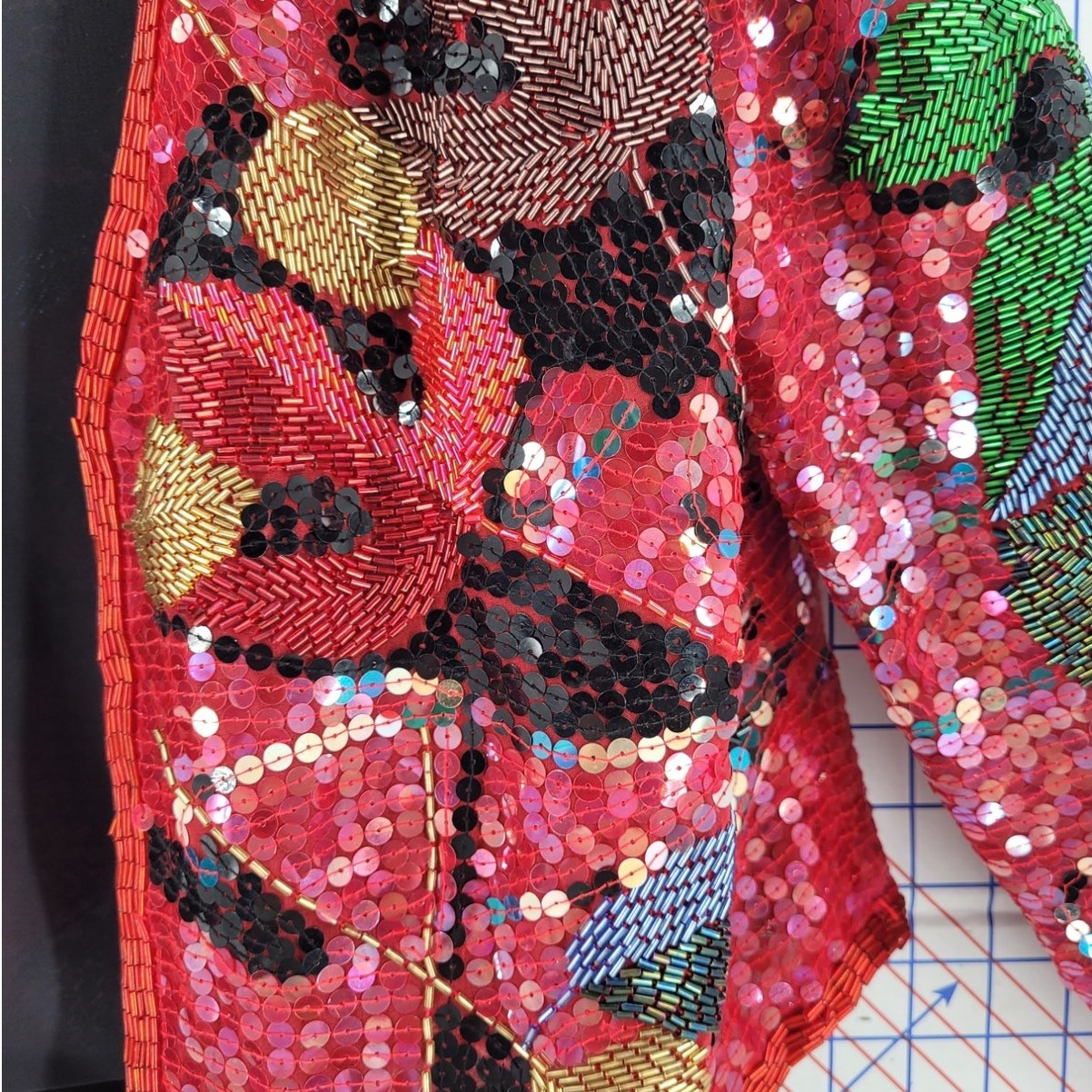 Jack Brian Beaded Blazer Statement  Sequin 90s Li… - image 8