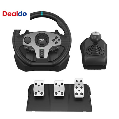V9 Steering Wheel for PC, PS4, Xbox, Switch - Universal Usb Sim Racing Wheel, AP