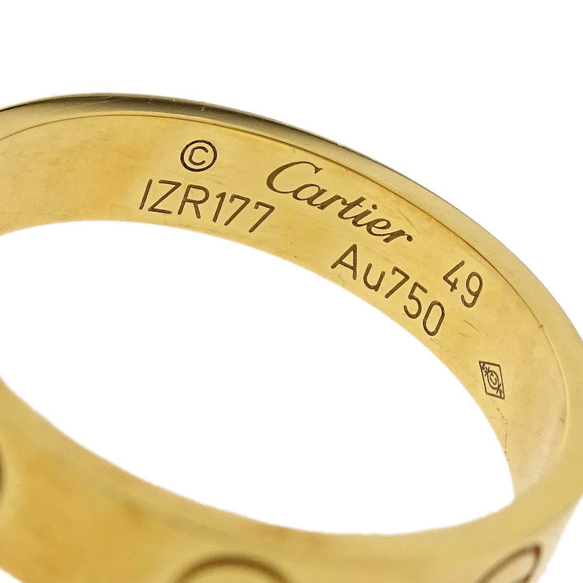 Cartier Mini Love Ring Au750 #49 IZR177 144778 | eBay