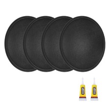 4 Pcs Speaker Dust Cap, 68x72x14mm Dust Resistant Coil Cover, Glossy Paper
