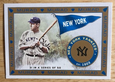 2021 Topps Allen & Ginter BABE RUTH T51 Murad Reimagined MR-31 New York Yankees