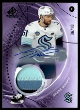 2025-26 SP Game Used Purple Auto Premium Memorabilia 06/10 Shane Wright Auto #42