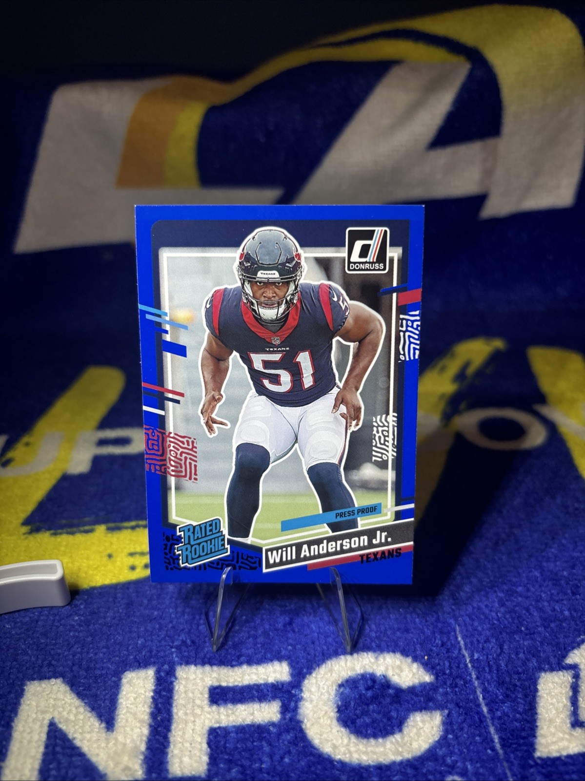 2023 Panini Donruss - Rated Rookie Will Anderson #342 Press Proof Blue (RC)