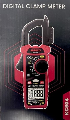 KAIWEETS KC604 Digital Clamp Meter 4000 Counts Voltage Tester Diode NCV