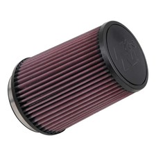 Kn Universal High-flow Round Tapered Red Air Filter 4 Flange X 5.375 Base Kn Universal High-flow Round Tapered Red Air Filter 4 Flange X 5.375 Base