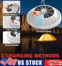 Solar Hanging Light Camping Outdoor Light Lamp Lantern Rechargeable With Remote