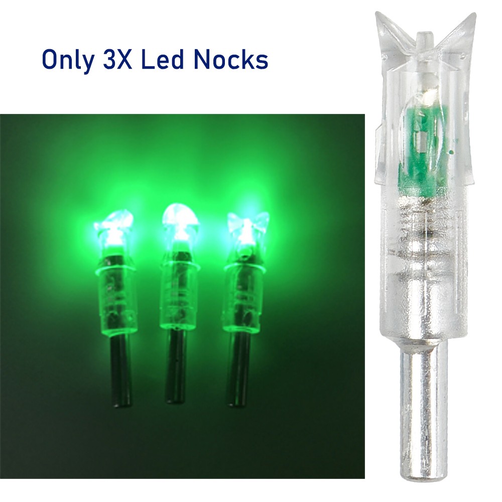 Arrows Crossbow Bolts 3x Lighted Nocks Archery Bow Shooting