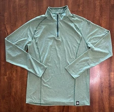REI Co-op Active Pursuits long sleeve quarter zip shirt Wmn M Green