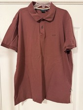 Hugo Boss Men's Short Sleeve Polo Shirt XL Burgundy- Pre - owned