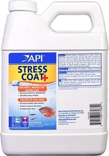 API STRESS COAT Aquarium Water Conditioner 32-Ounce Bottle 32-Ounce, white 