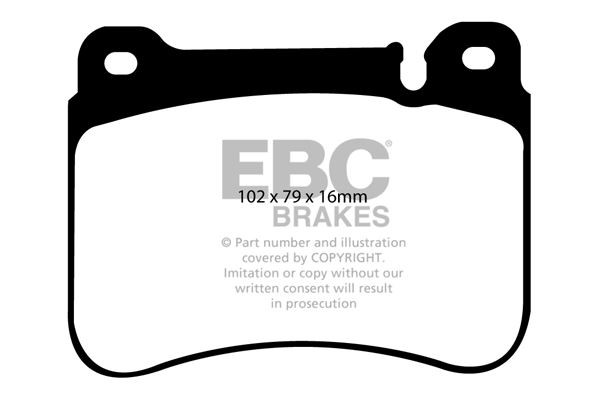 EBC DP1590 BRAKE PAD SET DISC BRAKE Front