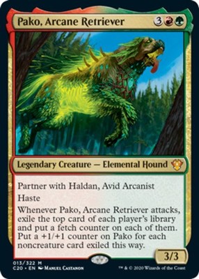 x1 Pako, Arcane Retriever - Foil M MTG Commander 2020 M/NM, English