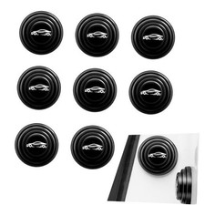Car Door Shock Absorber, Anti-Collision Silicone Doors Shock 8 PCS Black