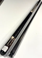 JACOBY LTD CUE BLACK PALM WHITE JUMA UPGRADED BLACK CARBON SHFT SHIPS FREE CASE2
