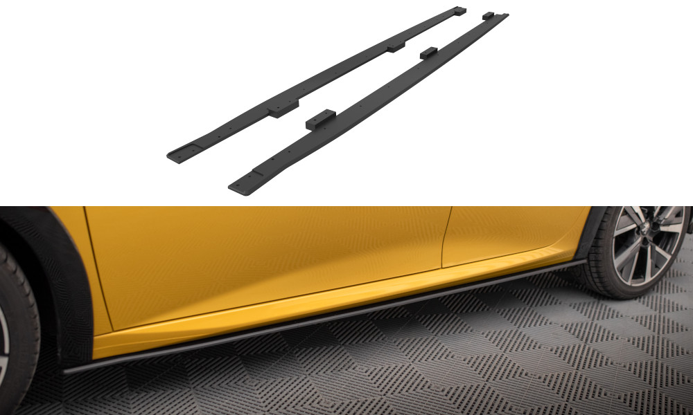 Rajouts de bas de caisse Maxton Street Pro Peugeot 208 GT Mk2 noir abs