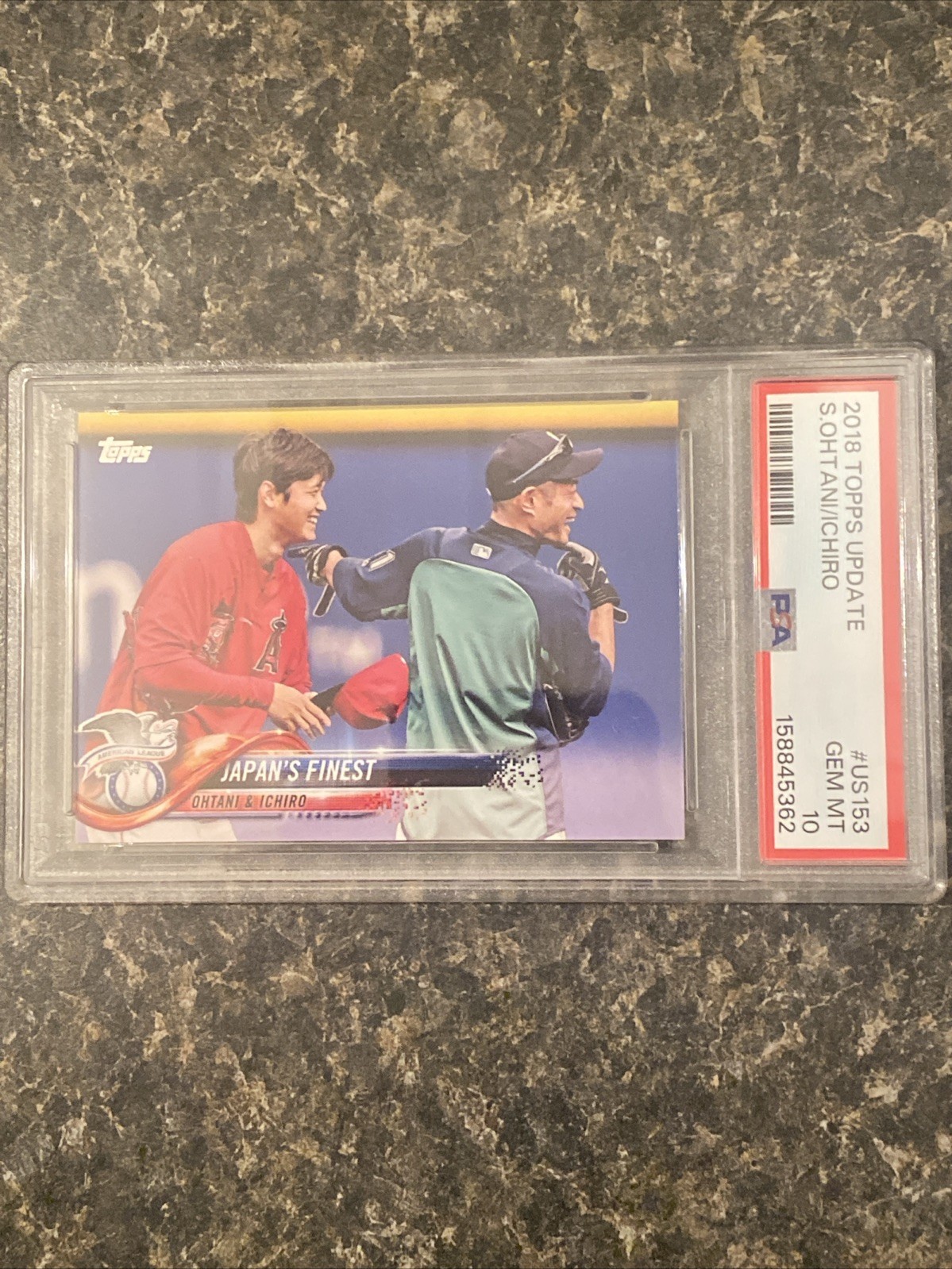 SHOHEI OHTANI ICHIRO 2018 TOPPS UPDATE US153 🇯🇵 ROOKIE 📈 PSA 10 💎 GEM MINT