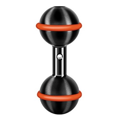 Multifunction 25.4mm Double Ball Head Adapter Strong Aluminum Mounting Easy Use