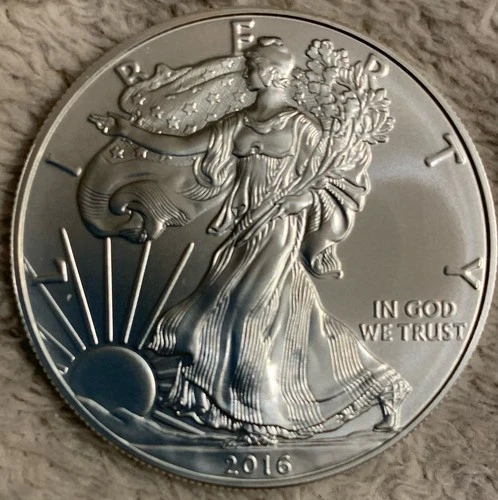 2016 1 Oz Silver American Eagle BU