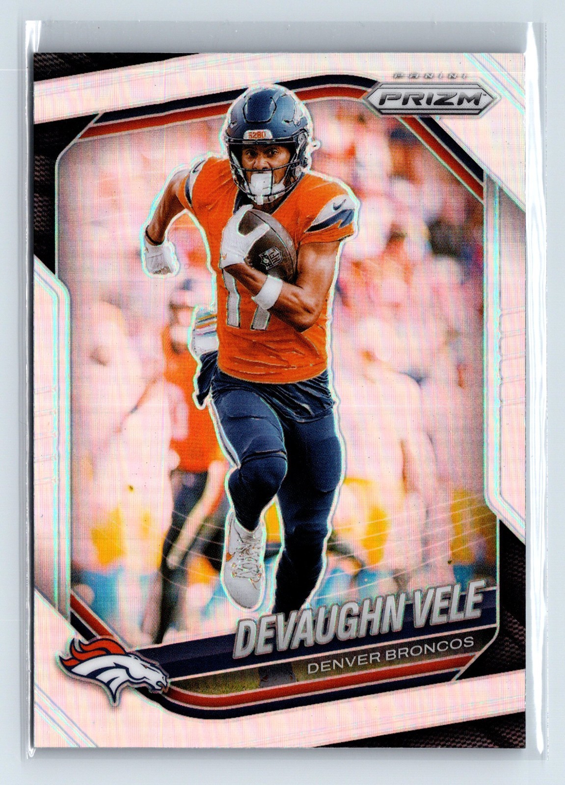 2025 Panini Prizm - Devaughn Vele #54 Silver Prizm Denver Broncos 