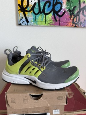 Vintage Nike Air Presto Gray Hot lime 347635-006 Men s Sz XS 8 9