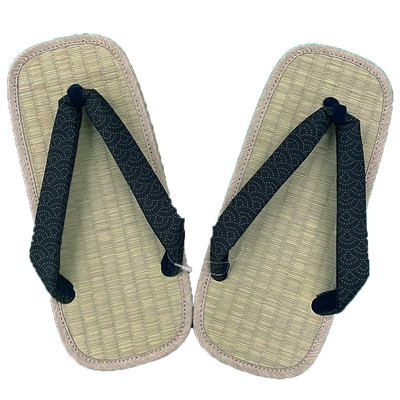 Men's Tatami setta sandals : Blue Wave pattern