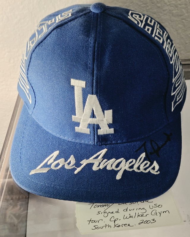 TOMMY LASORDA SIGNED HAT 2003 Los Angeles Dodgers 
