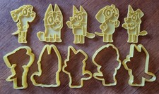 Bluey Cookie Cutters Set 10pc Bingo Family Ba...