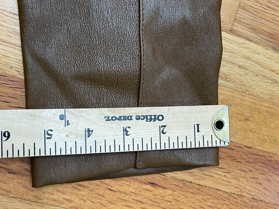 The Row Mujer M Marrón Legging Piel de Cordero Cuero Leggings Pantalones Tobillo Elástico Foto 4 de 4